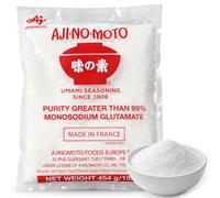 Ajinomoto en polvo, Glutamato Monosódico, Sazonador Umami en Polvo con Glutamato Monosódico (MSG), AJI NO Umami seasoning 99% Glutamato, Condimento potenciador del sabor, Paquete 454 g