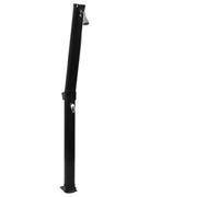 AJJHUUKI Accesorios para piscina y spa, ducha solar plegable, color negro, 214 cm, 23 L