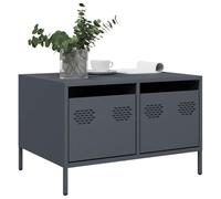AJJHUUKI Centros de entretenimiento y soportes de TV, mueble para TV, color antracita, 68 x 50 x 43,5 cm, acero laminado en frío