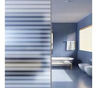 AJJHUUKI Decor-Window Treatments-Película de privacidad esmerilada para ventana, rayas adhesivas, 0,9 x 10 m