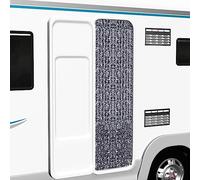 AJJHUUKI Decor-Window Treatments-Window Screens-Insect Curtain Brown and Beige 56x185cm Chenille