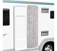 AJJHUUKI Decor-Window Treatments-Window Screens-Insect Curtain Brown and Beige 56x200 cm Chenille