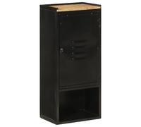 AJJHUUKI Home-Furniture Sets - Muebles de baño, mueble de baño, 40 x 27 x 90 cm, hierro y mango de madera maciza
