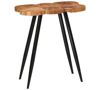 AJJHUUKI Mesa de madera maciza de madera maciza de acacia, 90 x 54 x 105 cm, para muebles de cocina y comedor