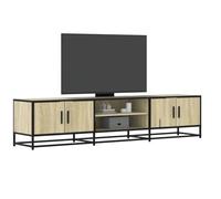 AJJHUUKI Mueble de TV de roble Sonoma de 180 x 35 x 41 cm, muebles de madera, centros de entretenimiento y soportes de TV