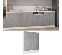 AJJHUUKI Muebles y almacenamiento-gabinetes de cocina - Panel para lavavajillas Lyon Hormigón Gris 59,5 x 3 x 67 cm, madera de ingeniería