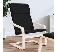 AJJHUUKI Sillas con brazos, reclinables y sillas para dormir, silla relajante, tela negra
