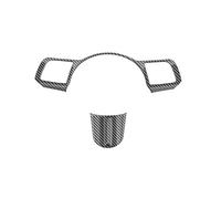 AJKSTDPV Accesorios Decorativo Embellecedor Cubierta Botón Volante Coche con Patrón Fibra Carbono para Hyundai para Kona 2024+ Coche Cubierta Embellecedor Interior
