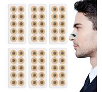 AJNZAU 60 Piezas Tiras Nasales Magneticas, 30 Pares De Tiras Magnéticas Para Respirar Mejor, Ideal Para Un Sueño Reparador Y Reducir Ronquidos, Blancas