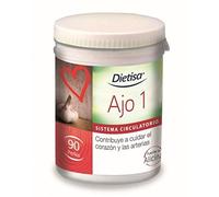 Dielisa - Ajo 1, Complemento Alimenticio a Base de Ajo Macerado, Contribuye a Favorecer la Circulación Sanguínea y a Mantener unos Niveles Normales de Colesterol - 90 Perlas