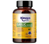 AJO 125.000 mg (500:1 extracto). 200 cápsulas. NO REPITE.Sin OLOR.con Aceite de Oliva Virgen Liberacion Prologanda Alta Concentración Con 2500mcg de Alicina Sin Gluten .No GMO