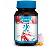 Ajo 500 mg Aceite Macerado Allium Sativum - Sin Gluten Sin Lactosa Sin Azúcar - Se Utiliza Tradicionalmente para el Bienestar Cardiovascular y la Vitalidad - 240 Perlas - Naturmil - DietMed