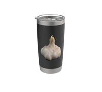 Ajo Amante Lindo Ajo Verduras Amor Ajo Vaso térmico de acero inoxidable de doble pared