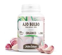 Ajo Bulbo Orgánico - 250 mg - Allium sativum - 200 cápsulas végétales