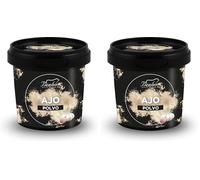 Ajo en polvo 70g - 100% Natural, obtenido a partir de ajo secado con delicadeza, sin adición de aditivos y adecuado para la dieta vegana (Paquete de 2)