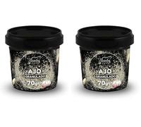 Ajo granulado 90 g - 100% natural, obtenido a partir de ajo secado con delicadeza, sin añadir aditivos y apto para dietas veganas (Paquete de 2)