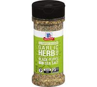 Ajo, hierbas, pimienta negra y sal marina todo uso condimento, 4.37 oz