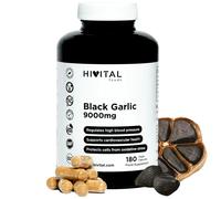 Ajo Negro 9000 mg. 180 cápsulas veganas para 6 meses de tratamiento. Extracto Natural concentrado de Ajo Negro SIN OLOR Allium Sativum. Fabricado en España por HIVITAL