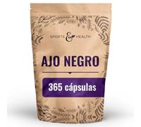 Ajo negro capsulas 9 000 mg de extracto 15:1 - 365 cápsulas de alta dosis - Black Garlic Capsules - Veganas y sin aditivos - Extracto de bulbo de ajo negro
