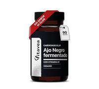 Ajo Negro Fermentado 9000 mg (Extracto 30:1) + Vitamina B1 - Salud Cardiovascular y Función Cardíaca Normal - Antioxidante Natural - Sin Olor - 90 Cápsulas Veganas - Vitavea