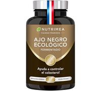 AJO NEGRO Fermentado BIO - Extracto Biológico Estandarizado en S-alilcisteína - Favorece la Circulación Sanguínea, Antioxidante Natural - 250 mg - 90 Cápsulas Veganas - Nutrimea - Fabricado en Francia