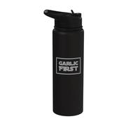 Ajo Primero Buen Estado de ánimo Chistes Comida Citas Divertidas Humor Stainless Steel Insulated Water Bottle