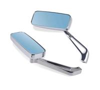 AJOHBM 1 Par 8/10mm Motocicleta Espejos Retrovisores Cromados para Harley para Dyna para Softail para Sportster para Touring Motor Modificación Espejo Espejos Laterales para Moto