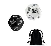 AJOHBM 2PCS con Dados Poliedricos y Oscuros de Dados Oscuros + Incluido Almacenamiento-5D9Y7