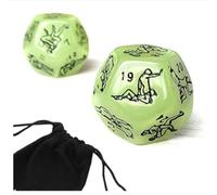AJOHBM 2PCS Set de Dados con Juego Interactivo y Bolsa de Almacenamiento, Fin de Semana a Dos, Añade Diversión - D16Y06ZX6