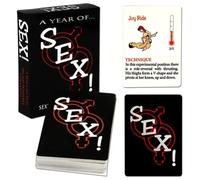 AJOHBM 50 Cartas Íntimas para Matrimonios - Juego de Mesa para Adultos para Recuperar la Complicidad 1112