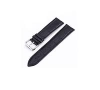 AJOHBM Banda de reloj Z08 Correas de cuero genuinas de 10-24 mm Accesorios de relojes Brown Colors Bands (Color : Black black line, Size : 16mm)