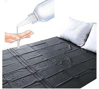 AJOHBM Colcha de matrimonio impermeable, PVC cubierta colchón 2,2 m*1,3 m negro impermeable y antideslizante .-Y7D29W