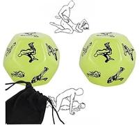 AJOHBM Dados Oscuros Brillantes para Parejas - con Bolsa de Almacenamiento - Dados Poliedricos Divertidos - Y1D20WX6