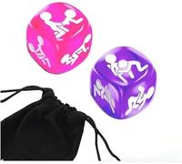 AJOHBM Dados Poliedricos - 2PCS con Bolsa de Almacenamiento, para Llevar en Bolsillo y Usar en Oscuros - 5D15Y12ZX