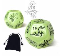 AJOHBM Dados Poliedricos,Bolsillo de Dados Oscuros diseñado para Almacenamiento 2PCS-D01Y4Z