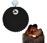 AJOHBM Dados Poliédricos Juego de Dados con Dados Mecánicos y 6 Opciones + para Citas de Decisiones(Negro) - ZF0303