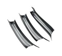 AJOHBM Embellecedor Manija Interior Puerta Para Golf 7 7.5 MK 7 2014-2020 Panel De Botones De Bloqueo De Puerta, Fibra De Carbono(Carbon RHD 3 Pcs)