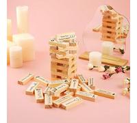 AJOHBM Juego de Equilibrio de Madera 48 Bloques para Parejas, Juego Íntimo para Dormitorio, Regalo Original para Esposos, Diversión Romántica para Dos 1028