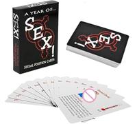 AJOHBM Parejas Juegos de Cartas 50 Cartas Juegos de Fiesta Juegos de Mesa Regalos para Mujeres o Hombres Juegos de Fiesta-S0408M