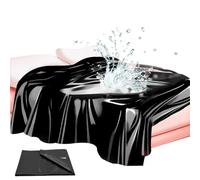 AJOHBM Superficie de Juego Erótico PVC Negro 220x130 cm - Se Pliega en un Instante, la Base de Vuestros Secretos 1104