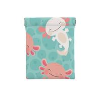 Ajolote Lindo bebé Kawaii, Squeeze Top Wallet Bolsa de Almacenamiento para Mujer Monedero pequeño Bolsa de Cambio
