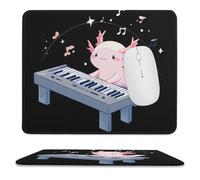 Ajolote Tocando El Piano Alfombrilla para Ratón Antideslizante Alfombrillas De Mouse Pequeña Alfombrilla Raton para Escritorio Juego Ordenador 25X30Cm