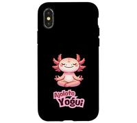 Ajolote Yoga Meditando Feliz - Diseño Kawaii Divertido Yogui Carcasa para iPhone X/XS
