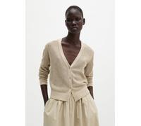 Ajour cardigan regular Linen Beige L