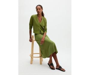 Ajour cardigan regular Shaded Fern M