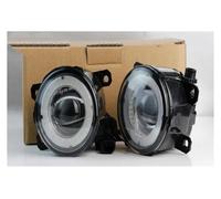 AJQBRMB Faro Delantero H11 Lente Cristal Coche Luz LED Antiniebla 12V 30W Ojo Ángel DRL Lámpara Circulación Diurna Para Ford Para Fiesta V VI Hatchback Van 2001-2015 Faro Antiniebla(Yellow and White)