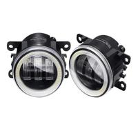 AJQBRMB Faro Delantero Lámpara Conducción Antiniebla Con Lente LED DRL Luz Antiniebla Ojo Ángel Para Nissan Para Note Para Xterra Para Frontier Para Navara Para Leaf Faro Antiniebla(Blue and White)