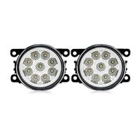 AJQBRMB Faro Delantero Luz Antiniebla LED 12V Lámpara Antiniebla Coche 8000LM 30W Para Jeep Para Wrangler JK Para Ilimitado Para Grand Para Cherokee Para Renegade BU Faro Antiniebla(9 Led Yellow)