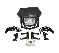 AJQBRMB Faro Delantero Placa De Faro Para Motocicleta WR450F YZ250F XT250X XT600 TTR250 Accesorios Para Moto Cross Para Enduro Faro Para Motocross Proyector Moto(Negro)