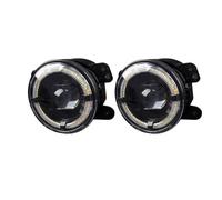 AJQBRMB Faro Principal Para Jeep Para Wrangler JK TJ LJ Para Dodge Para Journey 1990-2015 60W Amarillo Blanco 2 Uds 4 Pulgadas Luces Antiniebla Led Anillo Halo DRL Lámpara Antiniebla Todoterreno